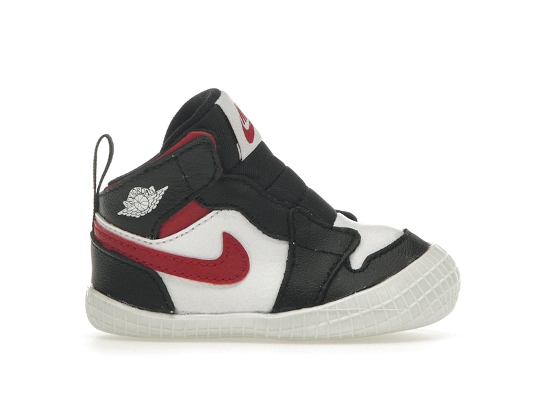 Jordan 1 Crib Bootie Black White Gym Red I AT3745 061 US