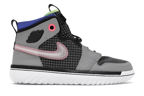 Sneakers White Black Particle Grey Jordan Jordan High React Black