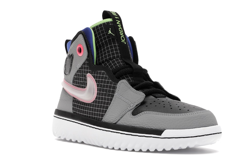Jordan 1 High React Black Particle Grey