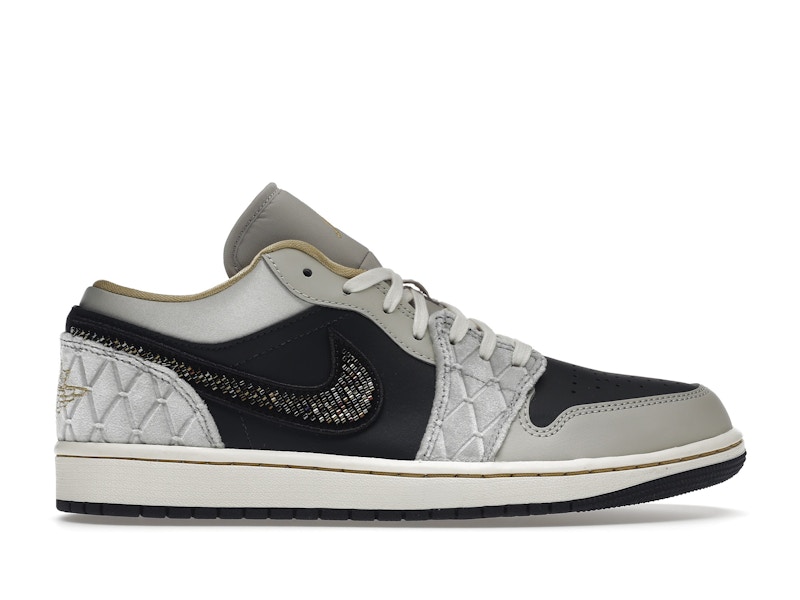 Jordan 1 Low Beaded Swoosh Men's - DV1762-001 - US