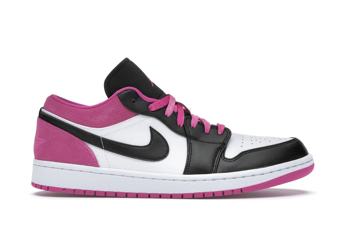 Jordan 1 Low Black Active Fuchsia Men's - CK3022-005 - US