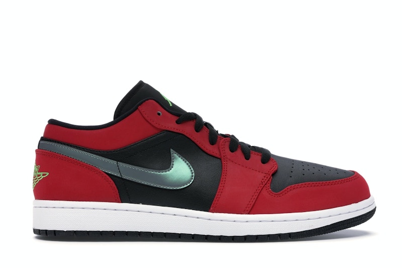 Jordan 1 Low Black Green Pulse Gym Red Men s 553558 036 US