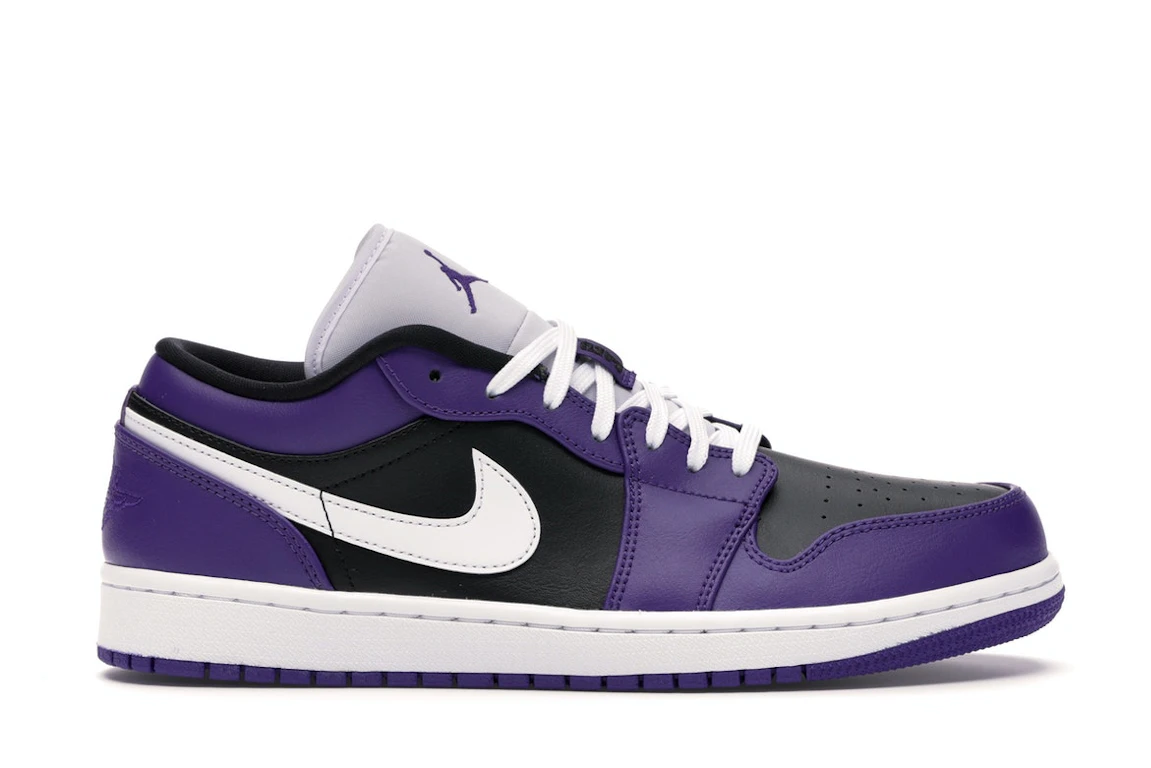 Jordan 1 Low Court Purple Black 0