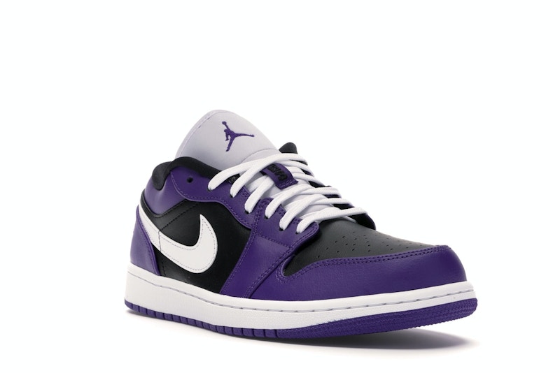 jordan 1 black white purple