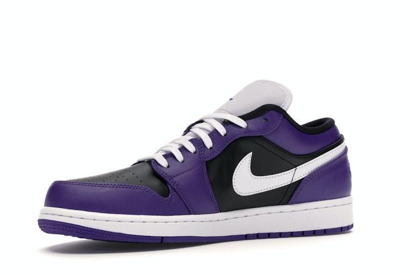Jordan 1 court purple black low clearance