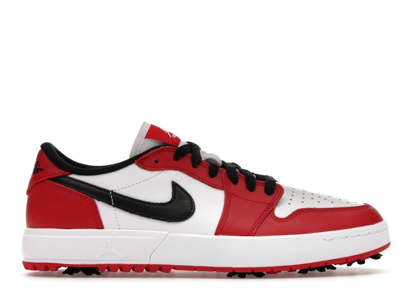 JORDAN GOLF 1 ゴルフシューズ chicago nike ジョーダン Jordan 1 Low Golf Spiked Varsity Red White Black Men's - IQ3417