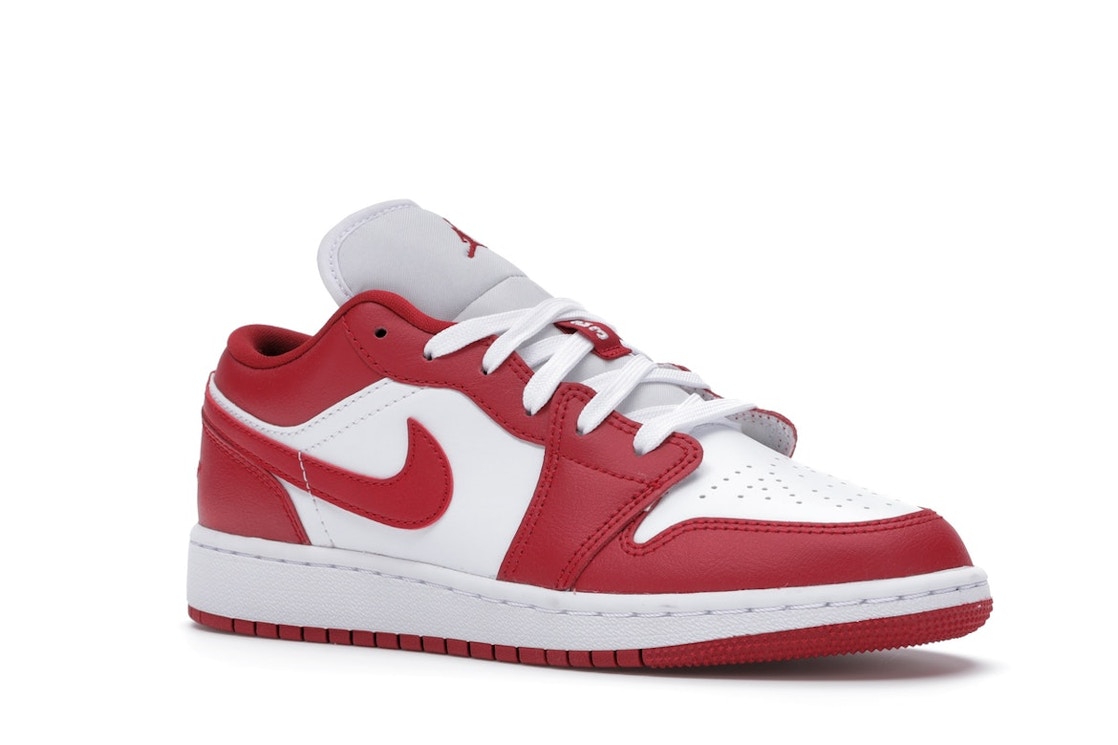 Jordan 1 Low Gym Red White Gs 611 Jordan 1 Low Gym Red White Gs 611