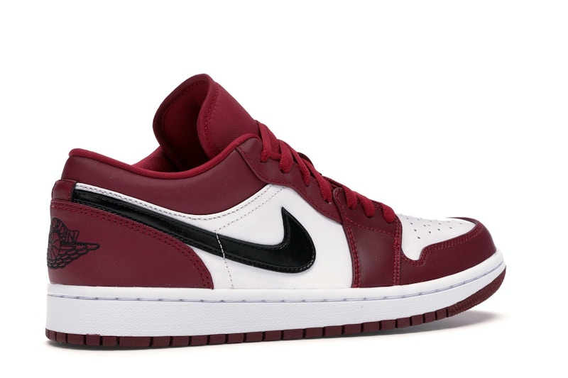 Air jordan red and black low Clearance