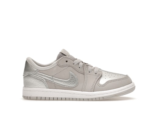 Jordan 1 Low OG Metallic Plateado (para niños) 0