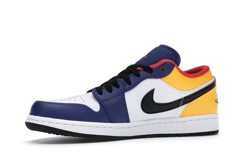 Air jordan 1 low blue and yellow Outlet