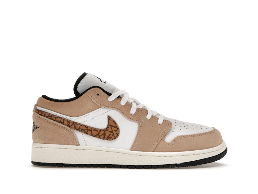 Jordan 1 Low SE Brown Elephant (GS) Kids' - DZ5368-201 - US
