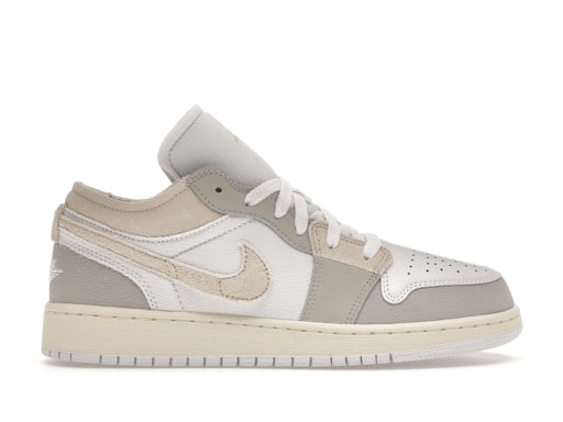 Jordan 1 Low SE Craft Inside Out en gris (para escolares) 0