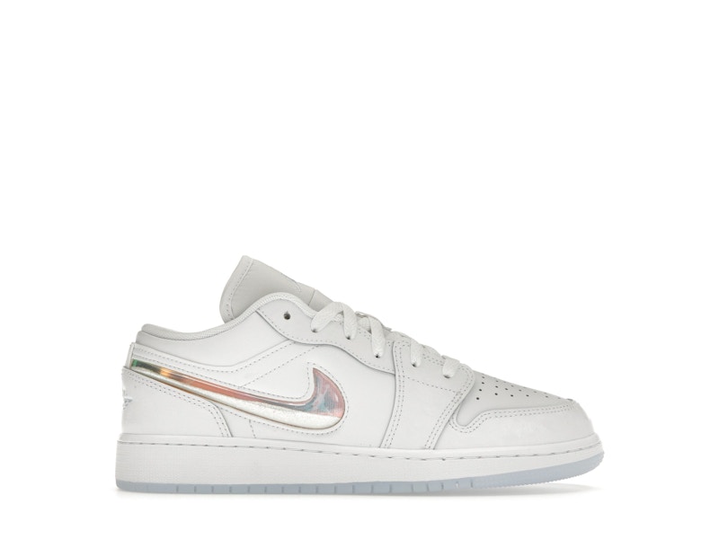Jordan 1 Low SE Glitter Swoosh (GS) - FQ9112-100 - US Jordan 1 Low SE Glitter Swoosh (GS) - FQ9112-100 - US