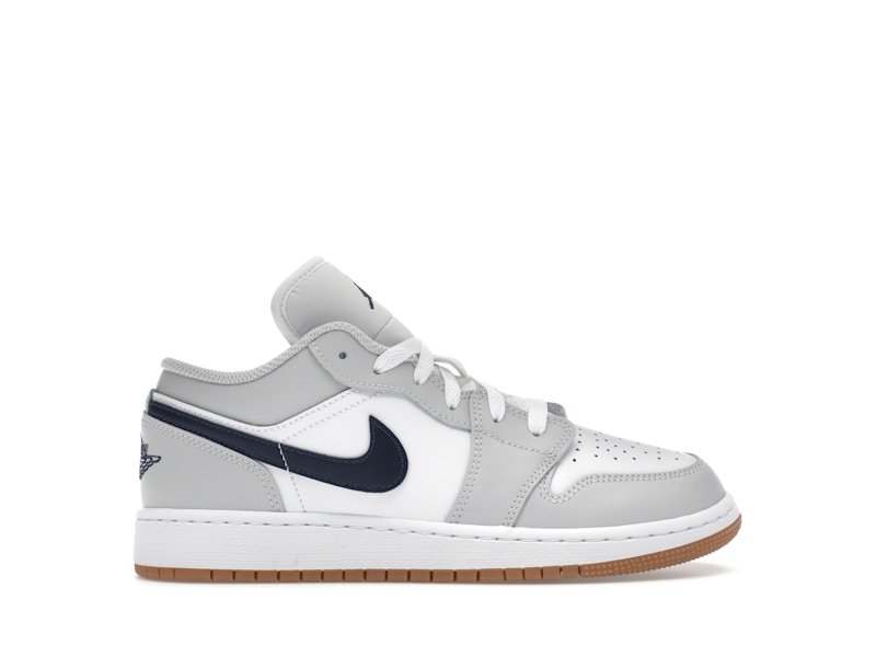 Nike Air Jordan 1 White/Grey/Navy 28.5㎝ Jordan 1 Low White Neutral Grey Gum Midnight Navy (GS