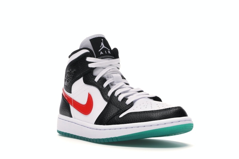 Jordan 1 Mid Alternate Swooshes Red Yellow (W) - BQ6472-063