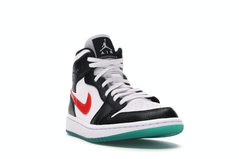 Jordan 1 Mid Alternate Swooshes Red Yellow (W) - BQ6472-063 Jordan 1 Mid Alternate Swooshes Red Yellow (W) - BQ6472-063