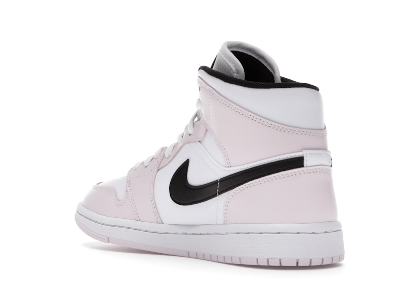 Womens WMNS Air Jordan 1 MId Barely Rose BQ6472-500 | KICKSCREW