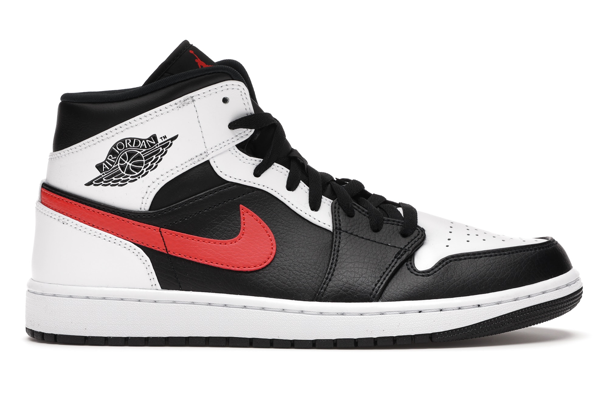 black and red and white jordans