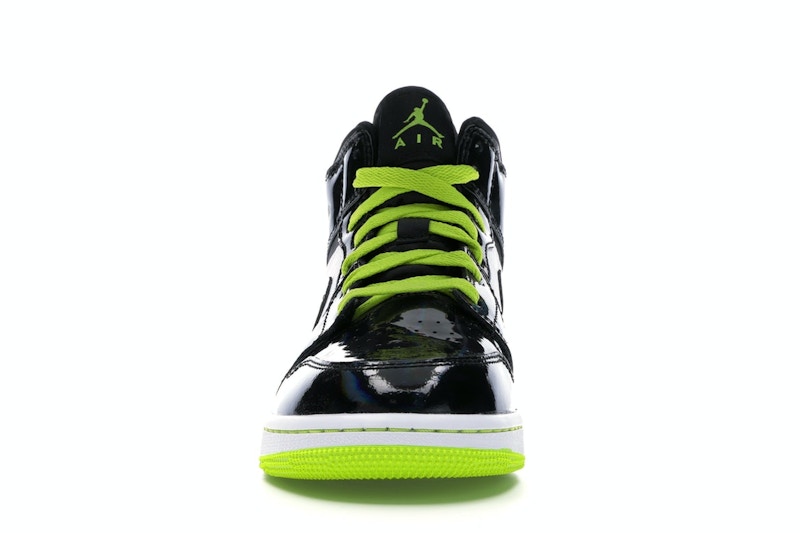 jordan 1 black cyber mystic green