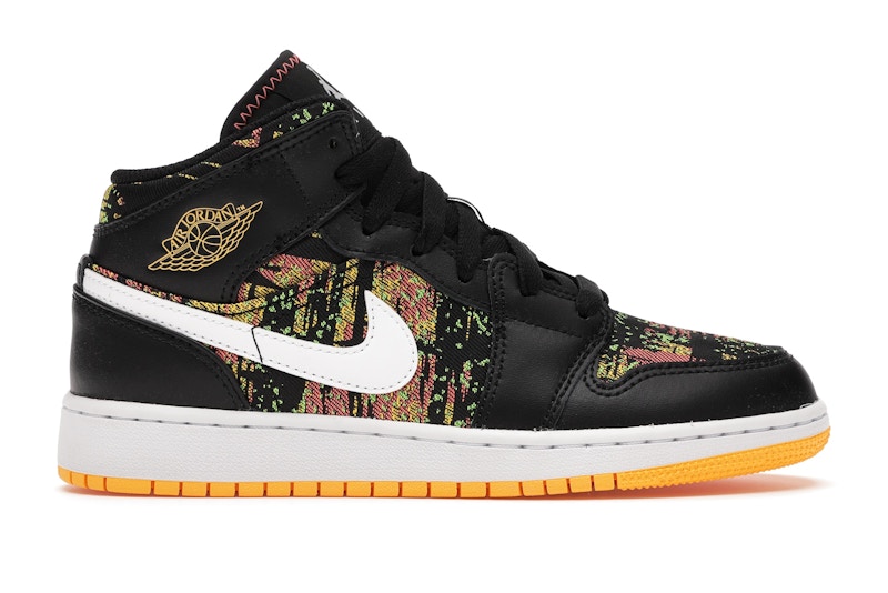 jordan 1 mid black orange