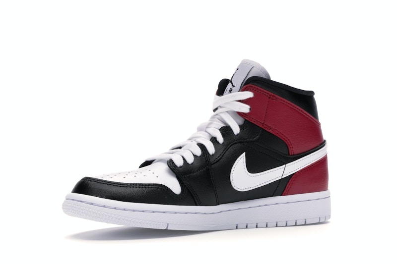 Jordan 1 mid noble red stockx clearance