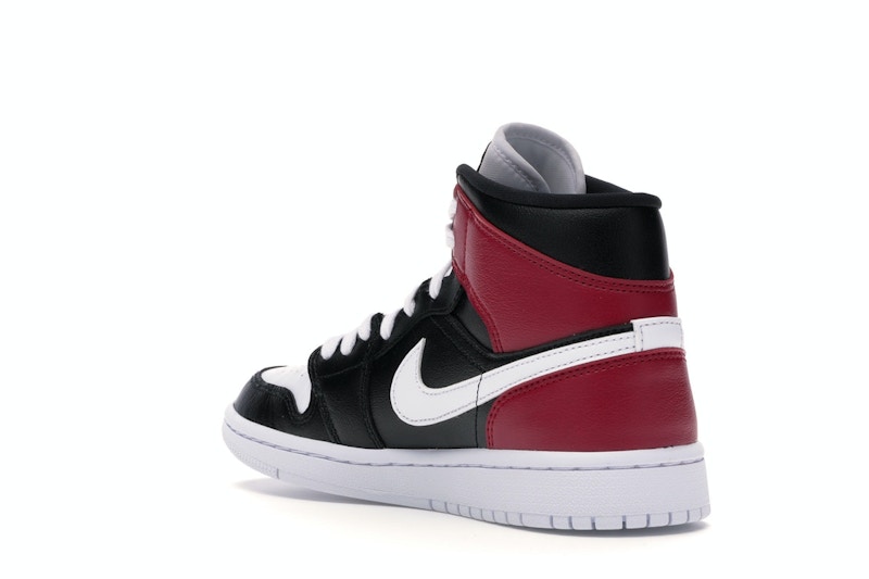Jordan 1 mid noble red stockx clearance
