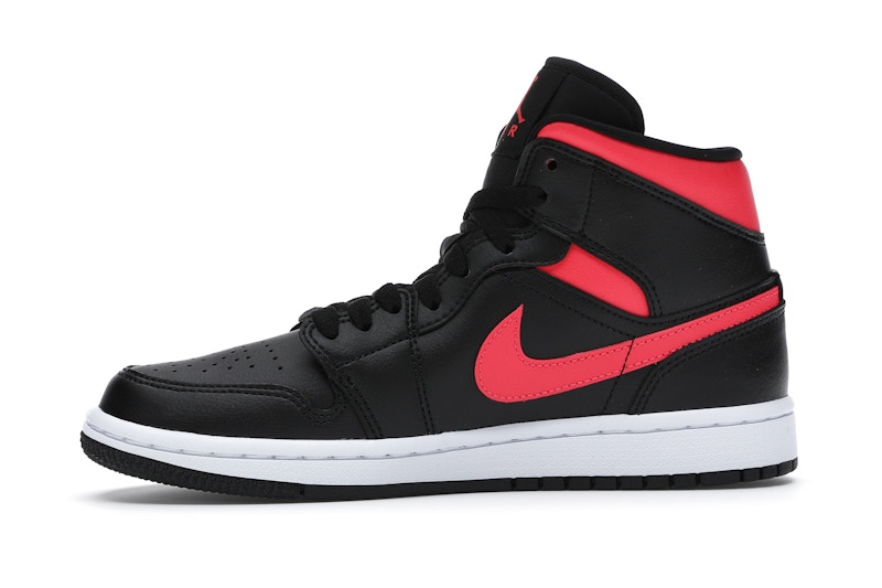 Air jordan 1 mid rosse bianche e nere Clearance
