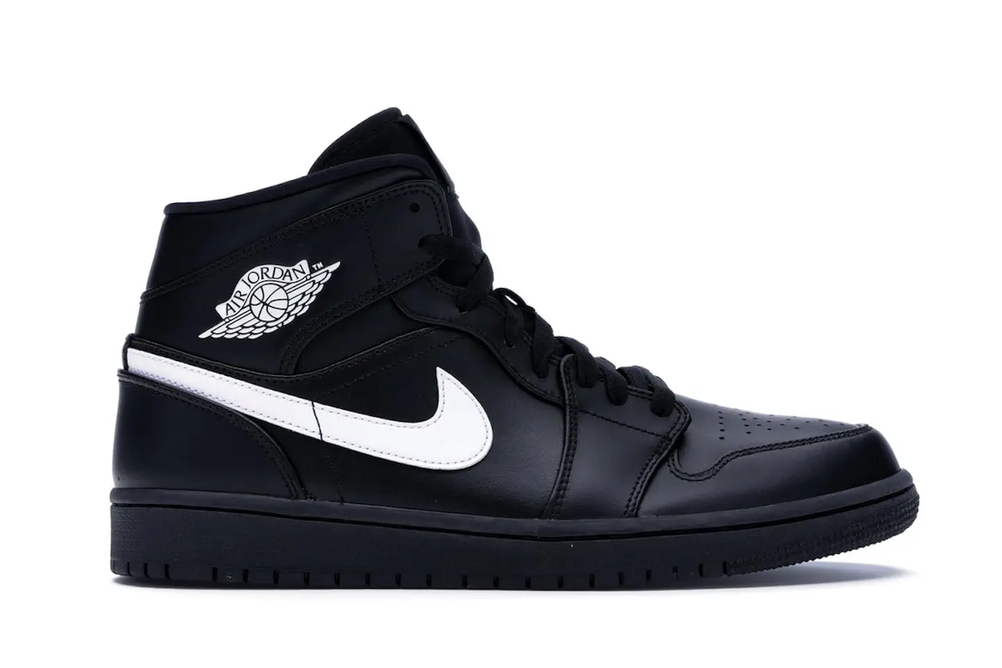 Jordan 1 Mid Black White (2018) Men's - 554724-049 - US