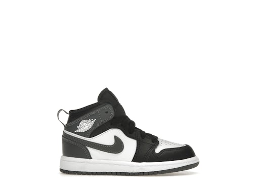 Jordan 1 Mid Black White Iron Grey (PS) 0