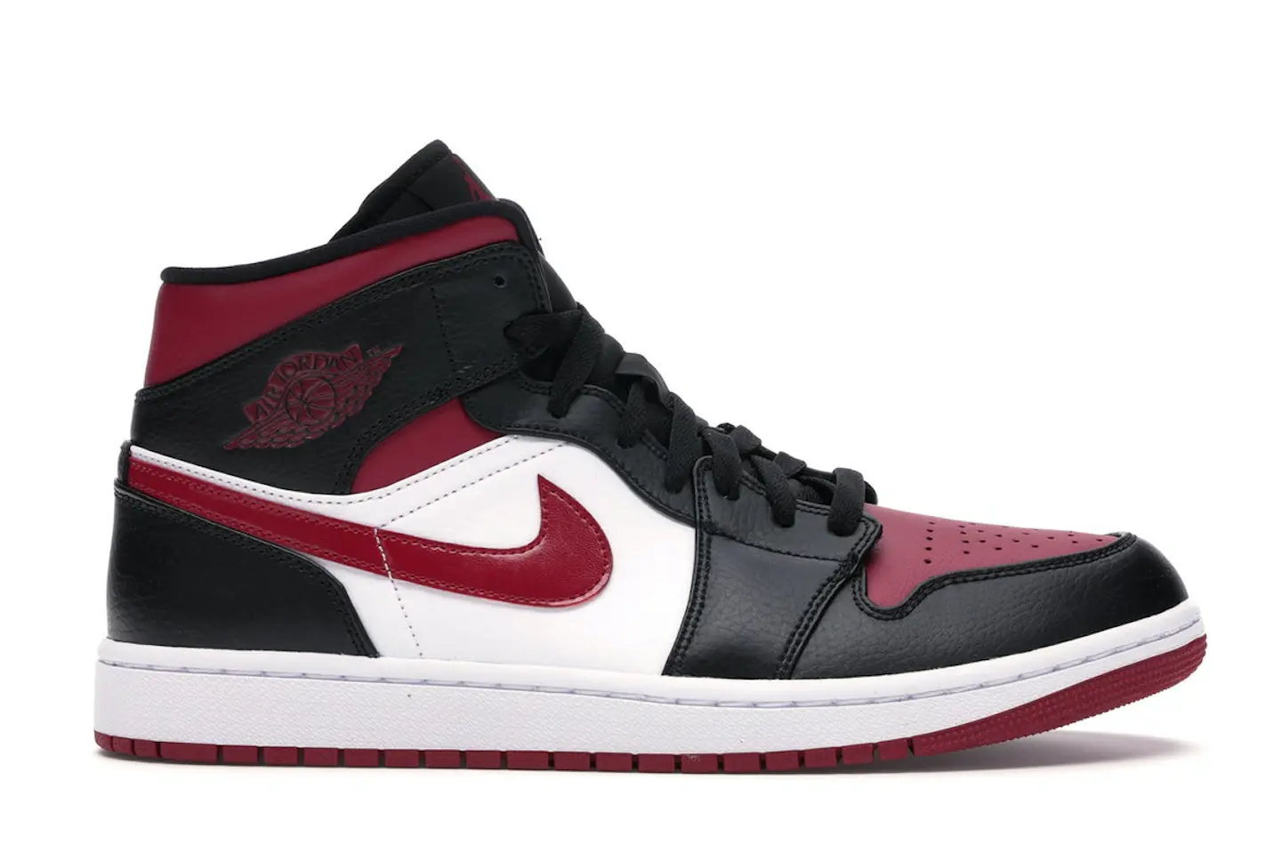 Jordan 1 Mid Bred Toe Men's - 554724-066 - US