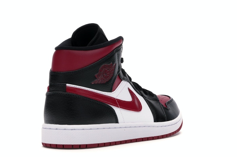 Jordan 1 mid noble red stockx clearance