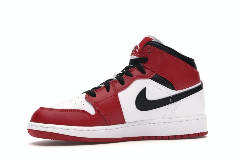 Air jordan 1 mid chicago white heel stockx clearance