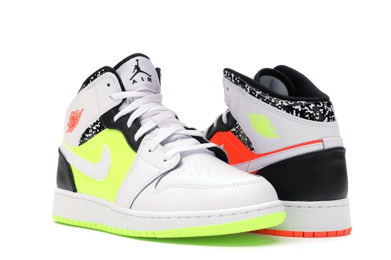 Air jordan 1 mid composition notebook clearance