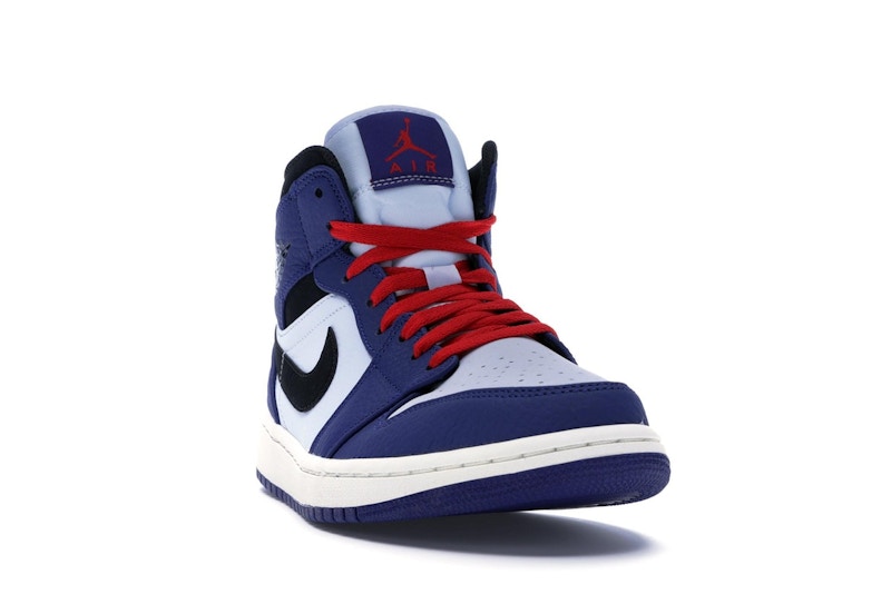 Jordan 1 Mid Deep Royal Blue Black 400