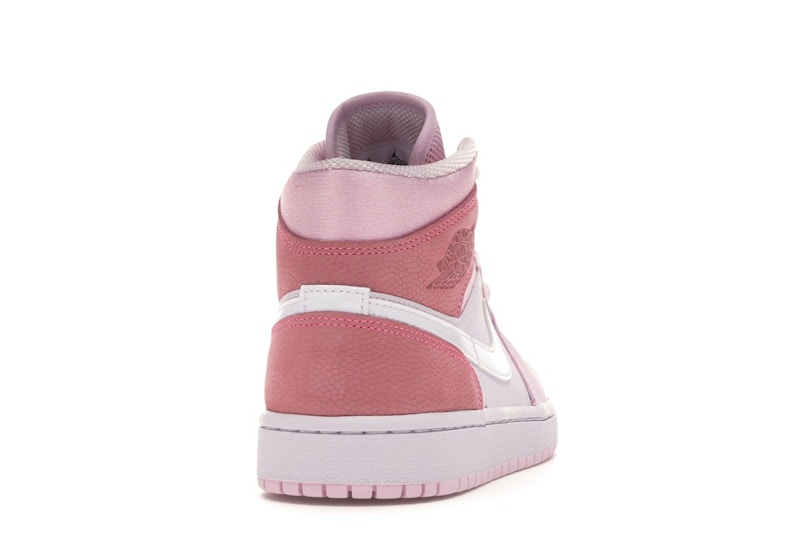 air jordan 1 mid trainers digital pink white pink foam sail