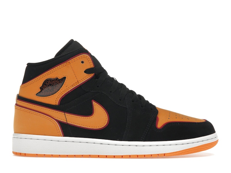 Jordan 1 Mid Fat Tongue nero arancione Uomo FJ4923 008 IT