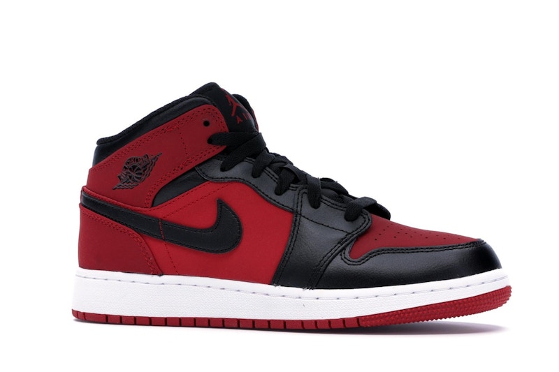 Jordan 1 Mid Gym Red Black (GS) Jordan 1 Mid Gym Red Black (GS)