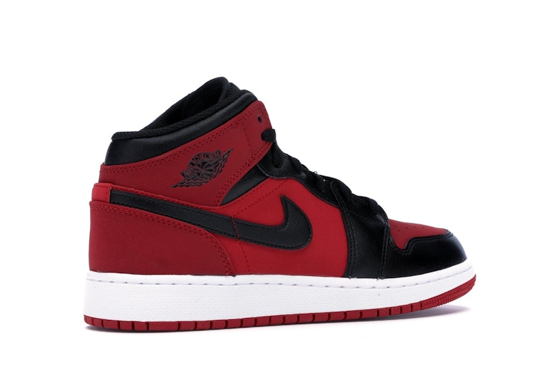 Jordan 1 Mid Gym Red Black (GS