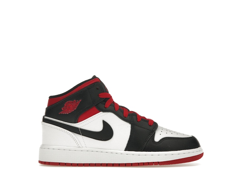 Jordan 1 Mid Gym Red Black Toe (GS) Kids' - DQ8423-106 - US