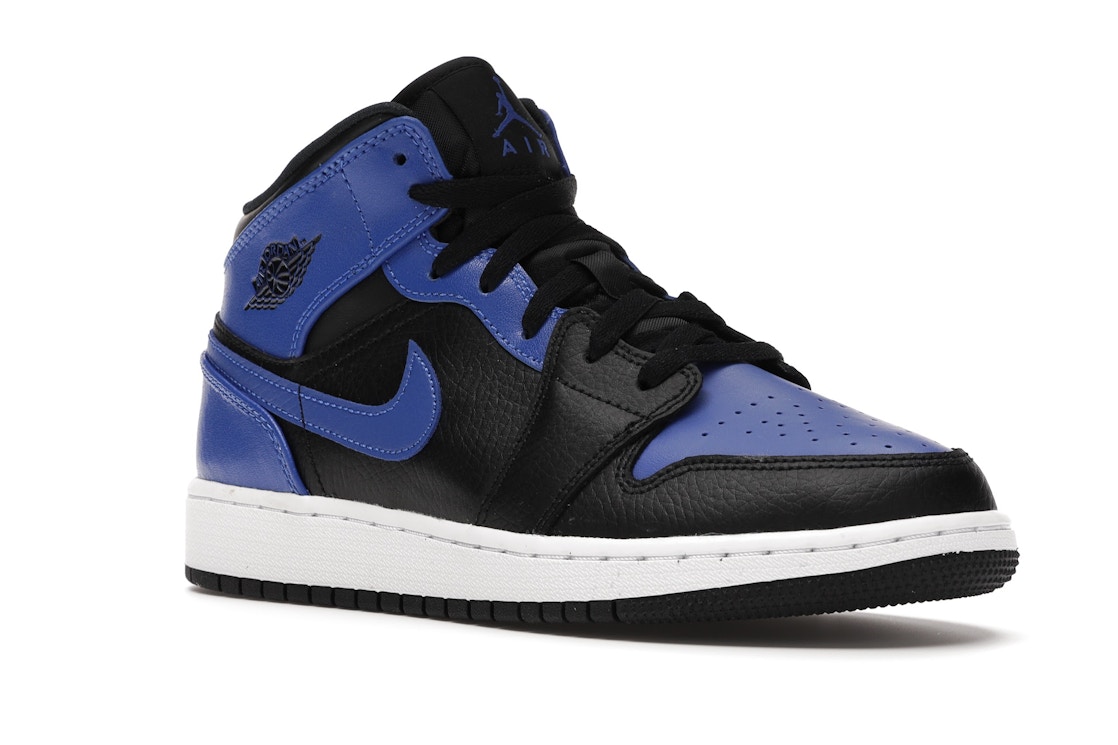 Jordan 1 Mid Hyper Royal Gs 077 Jordan 1 Mid Hyper Royal Gs 077