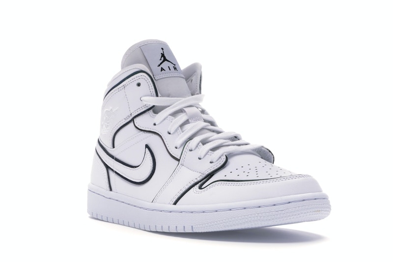 Jordan 1 mid iridescent reflective white stockx clearance
