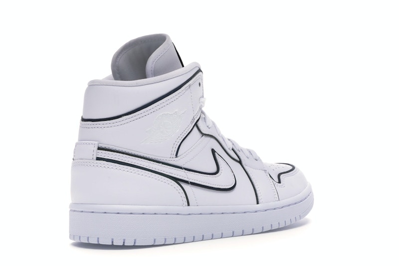 Air jordan 1 mid iridescent reflective feminino
