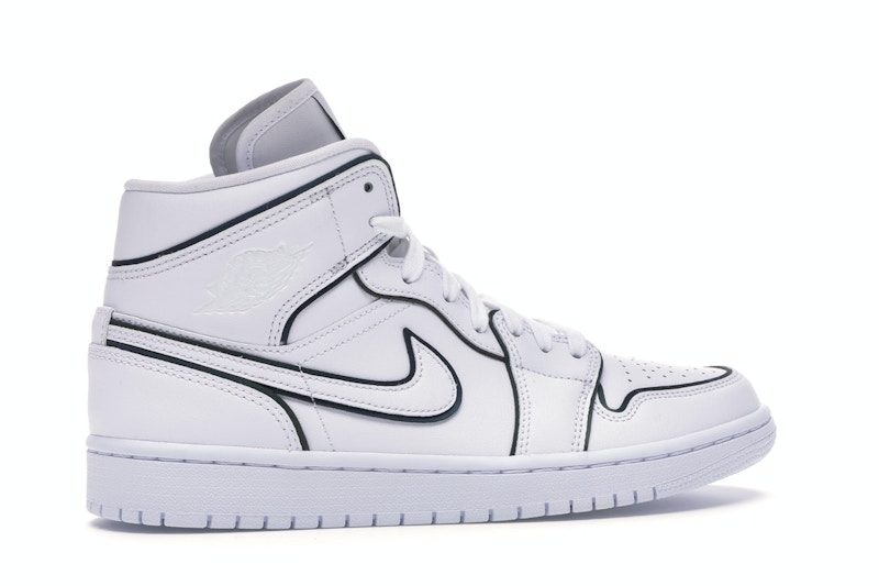 Jordan 1 mid iridescent reflective white footlocker Clearance