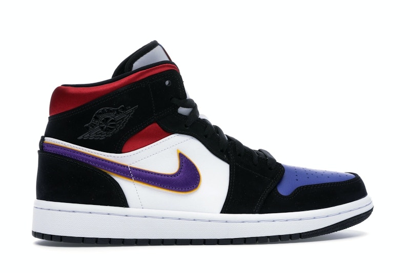 Jordan 1 Mid Lakers Top 3 - 852542-005
