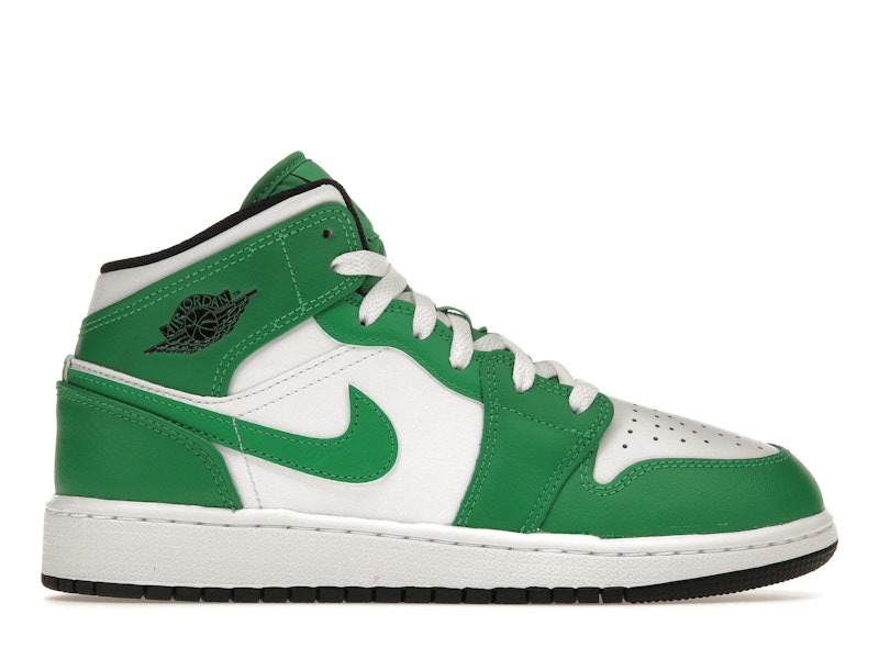 Jordan 1 Mid Lucky Green (GS) Kids' - DQ8423-301 - US