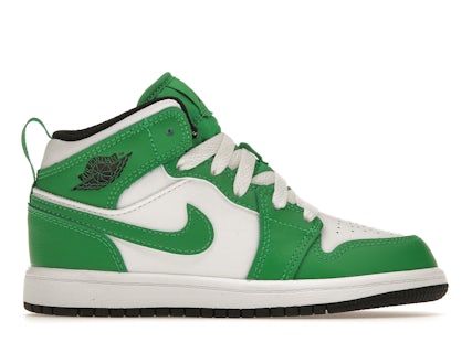 Jordan Mid en verde trébol (para preescolares) DQ8424-301 US