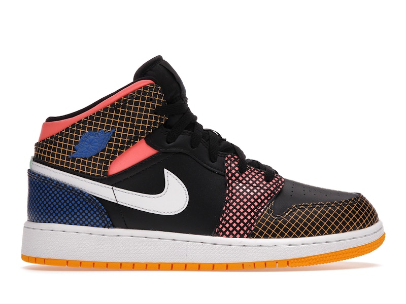 Jordan 1 Mid MMD Multi Color Grid GS DC4092 001 US