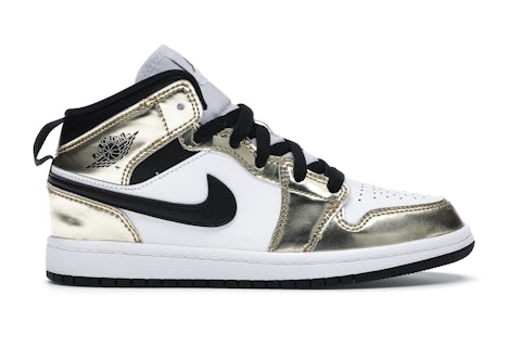Jordan Mid Metallic Gold Black White (PS) DC1422-700 US