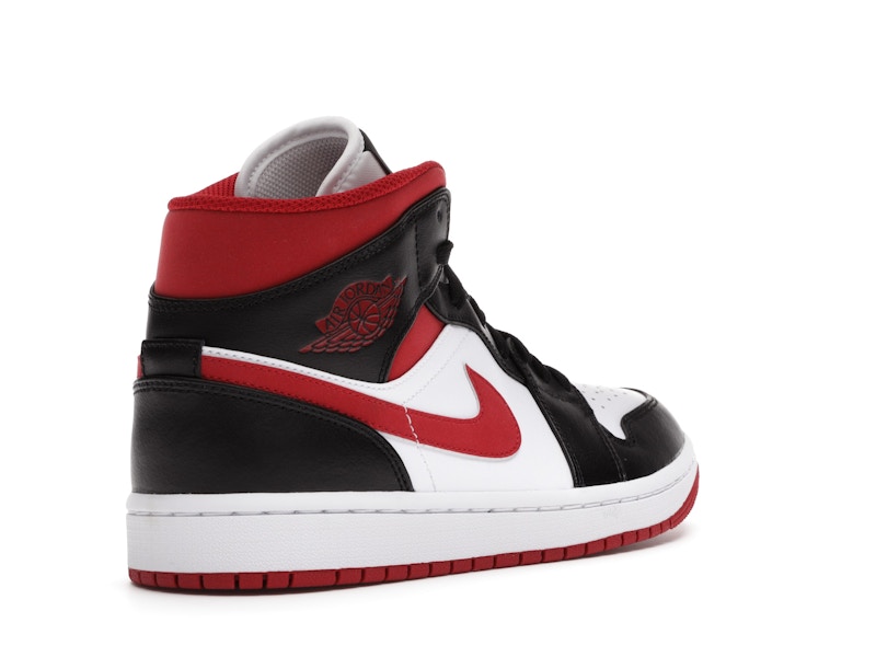 Jordan 1 Mid Gym Red Black White - 554724-122 Jordan 1 Mid Gym Red Black White - 554724-122