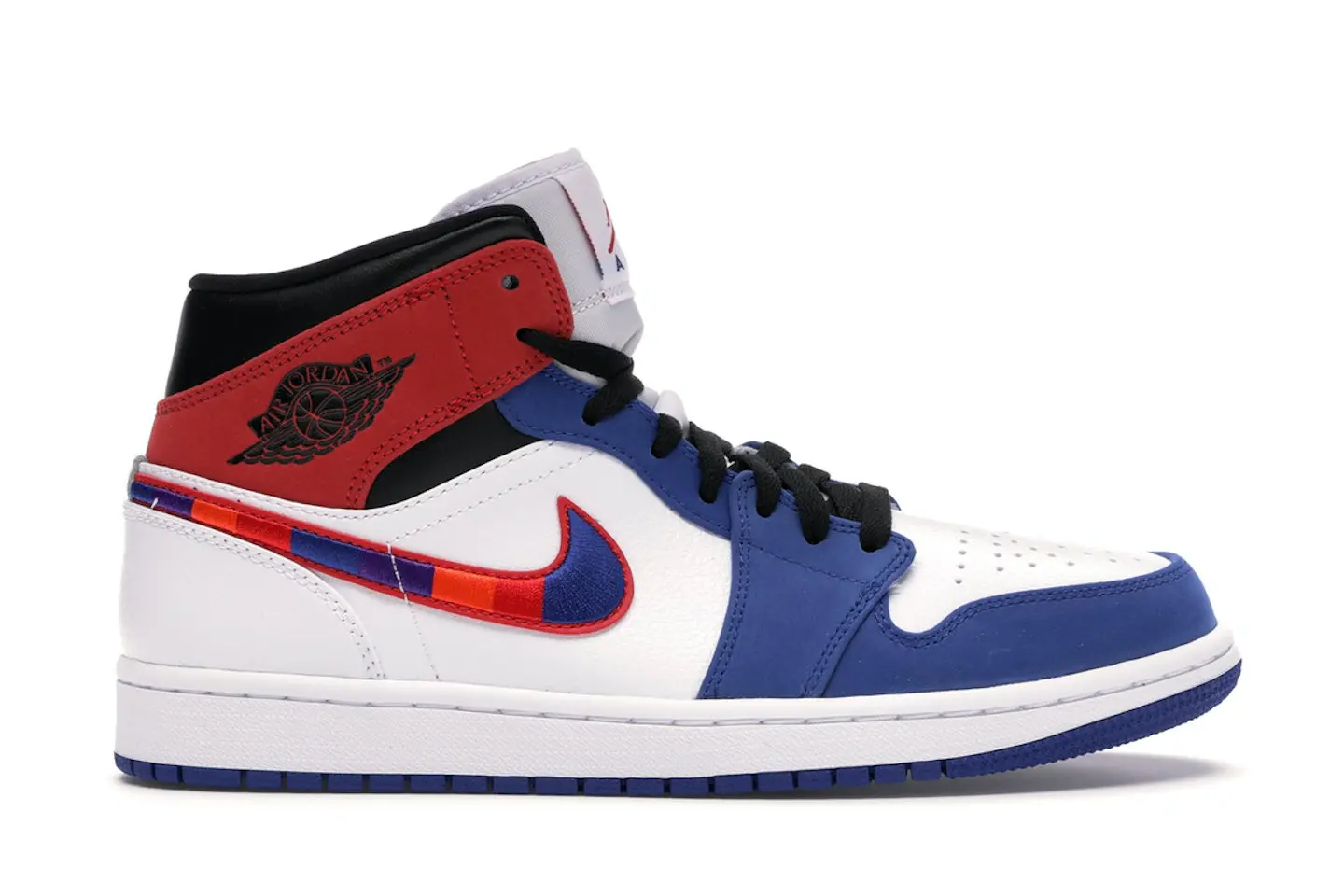 Jordan 1 Mid Multi-Color Swoosh Men's - 852542-146 - US